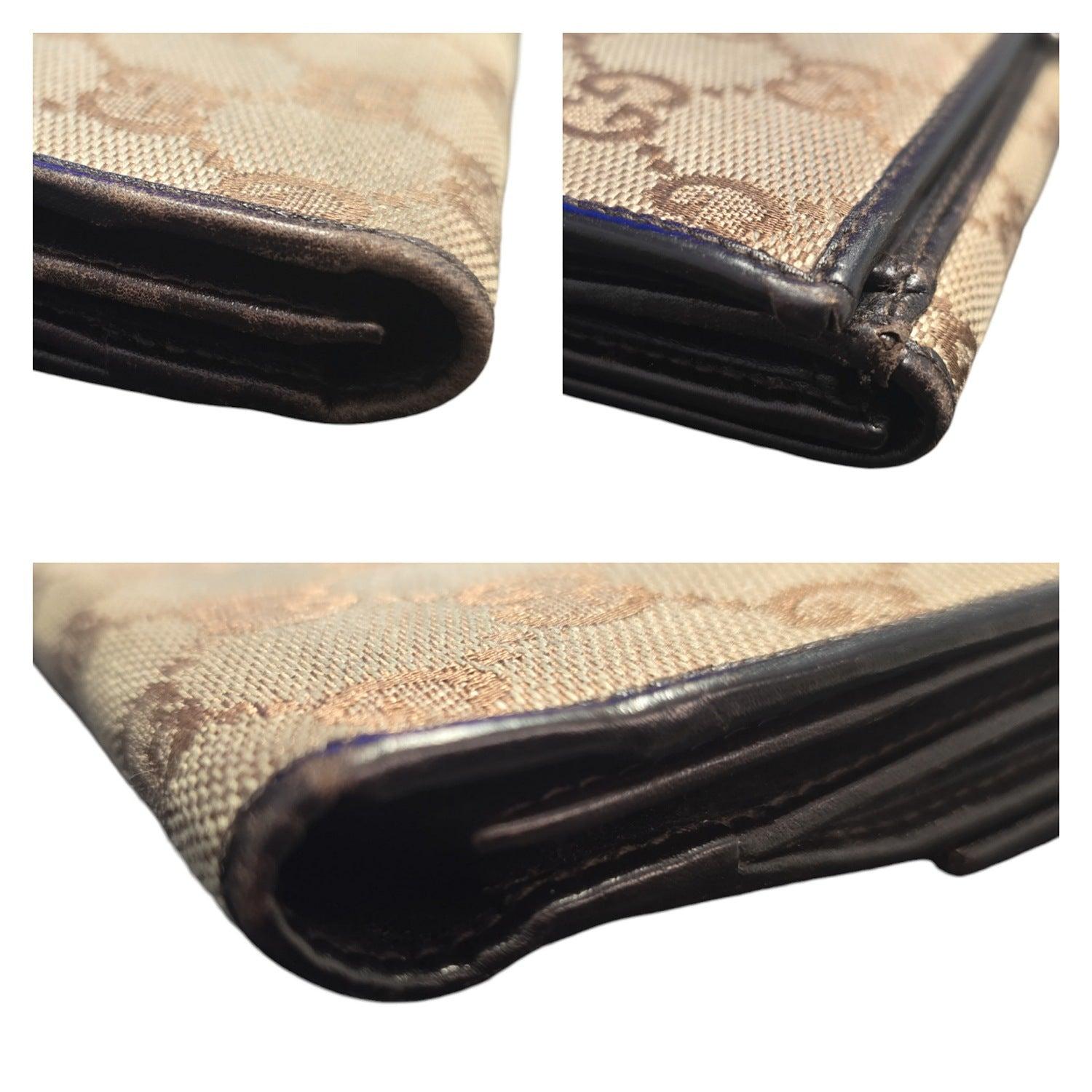 Gucci Vintage GG Canvas Horsebit Continental Wallet For Sale 5