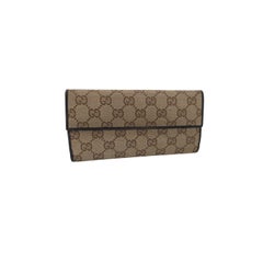 Gucci Vintage GG Canvas Horsebit Continental Wallet