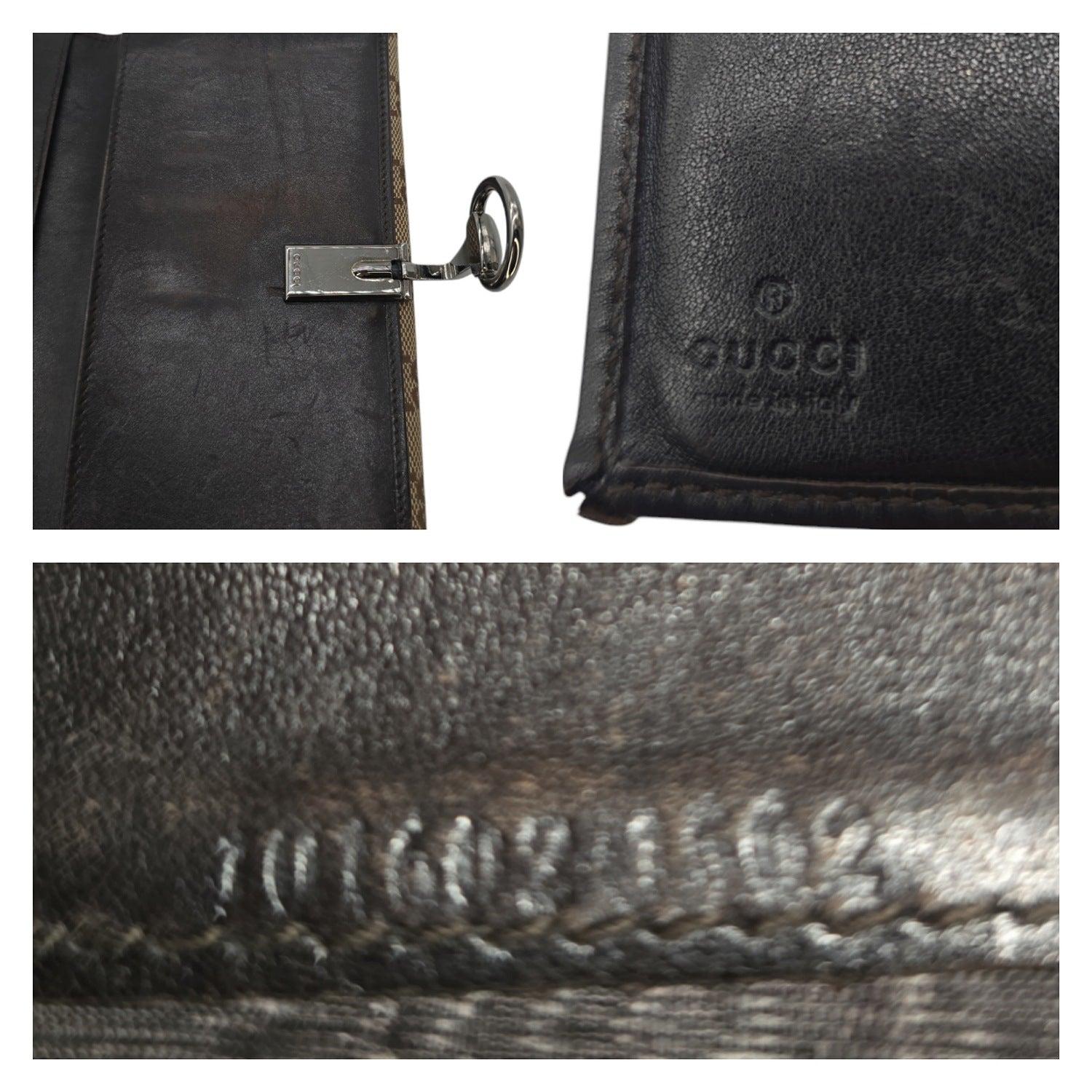 Gucci Vintage GG Canvas Horsebit Continental Wallet For Sale 4