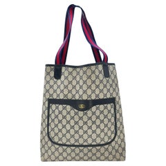 Gucci Used GG Monogram Sherry Cloth Tote