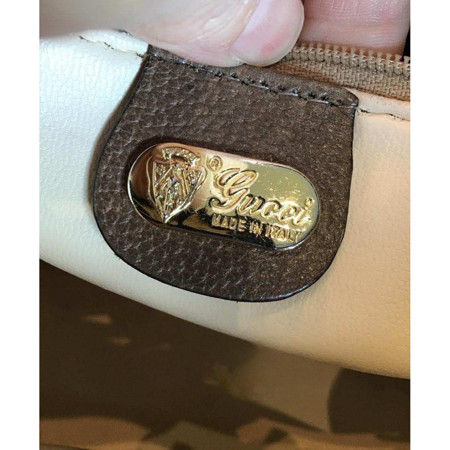 Gucci Vintage GG Plus Canvas Sherry Web Tote im Angebot 5