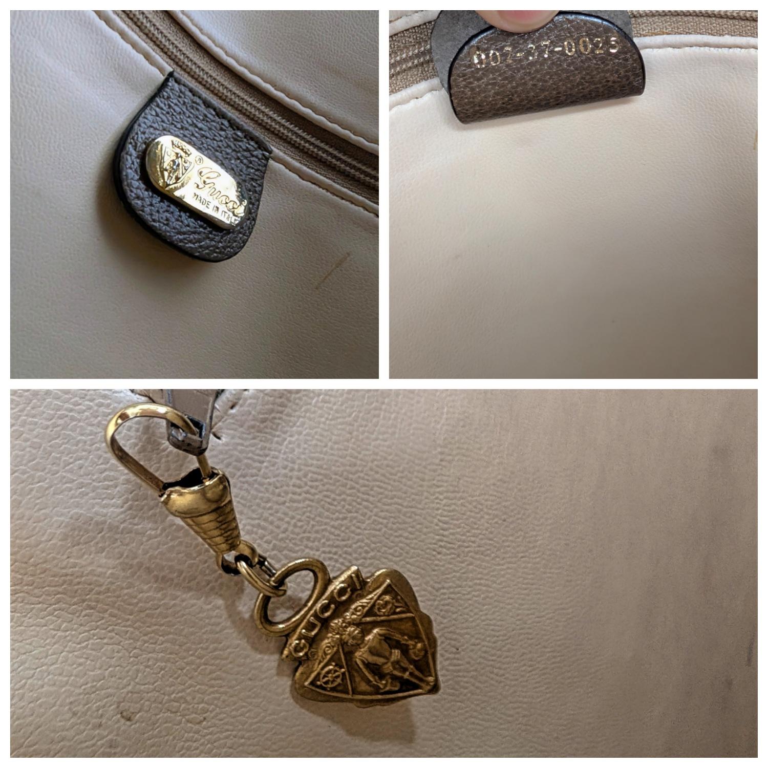 Gucci Vintage GG Plus Canvas Sherry Web Tote im Angebot 4