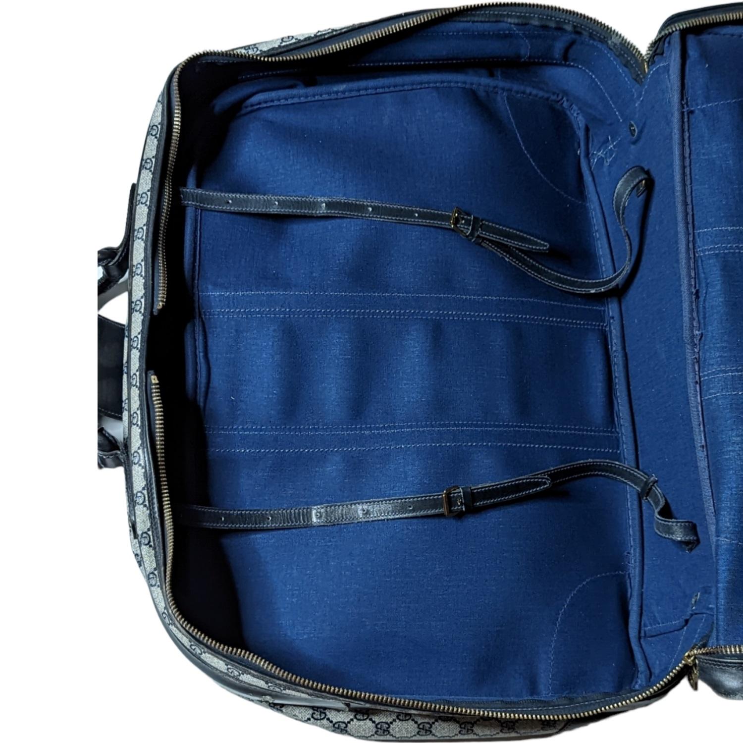 Women's or Men's Gucci Vintage GG Plus Web Suitcase Luggage