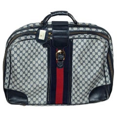 Gucci Vintage GG Plus Web Suitcase Luggage