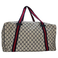 Gucci Used GG Plus Weekender Carry-on Duffle Bag