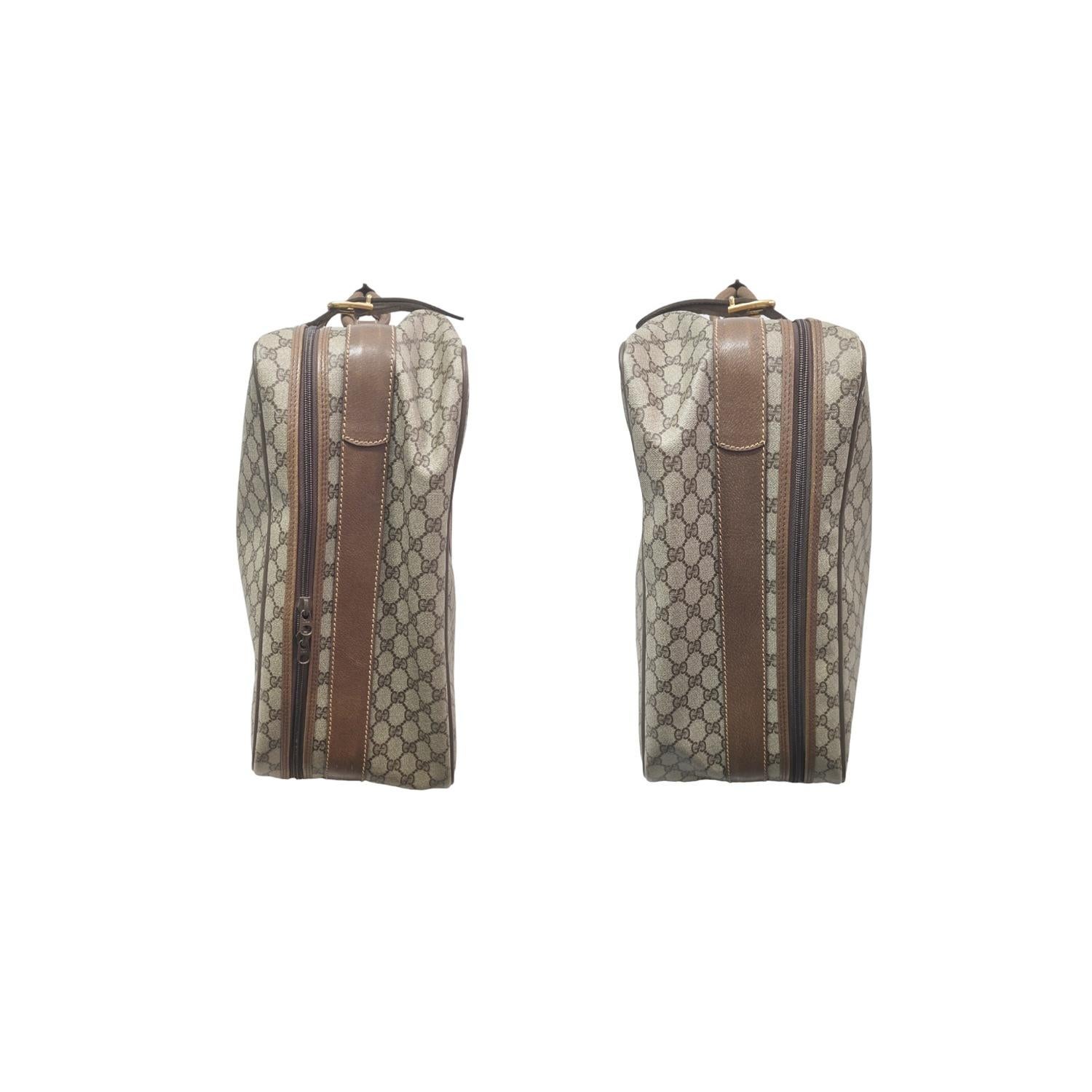 Gucci Vintage GG Pluss Web Suitcase In Good Condition In Scottsdale, AZ