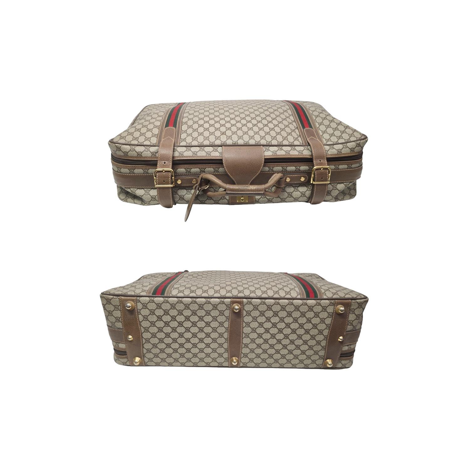 Women's or Men's Gucci Vintage GG Pluss Web Suitcase
