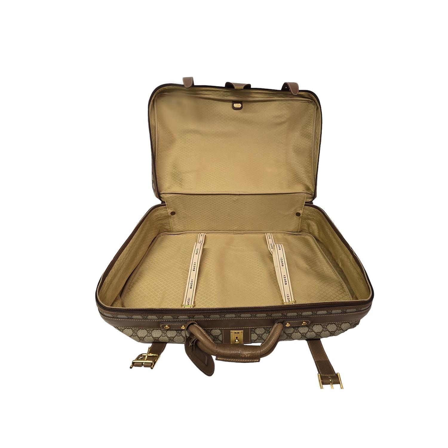 Gucci Vintage GG Pluss Web Suitcase 1