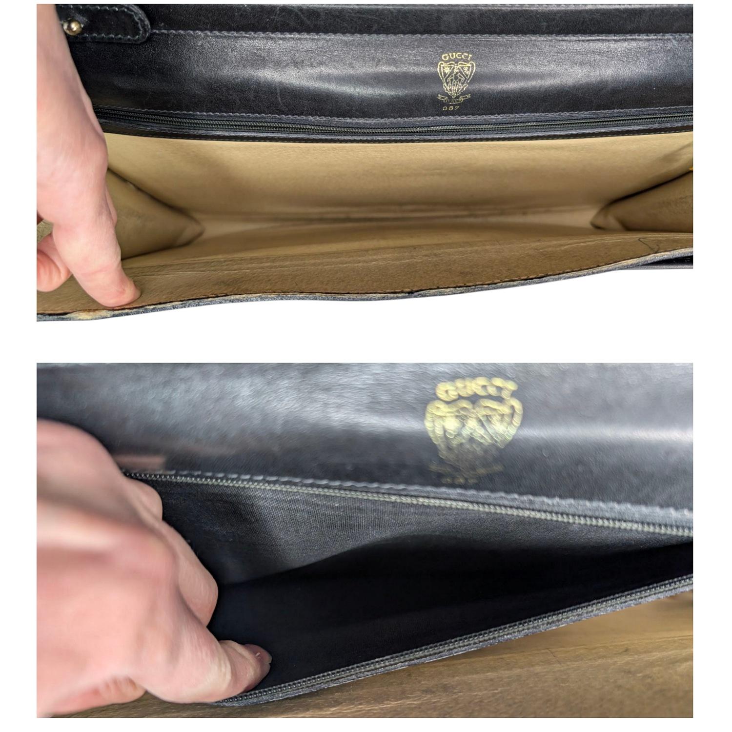Gucci Vintage GG Portfolio Briefcase en vente 2