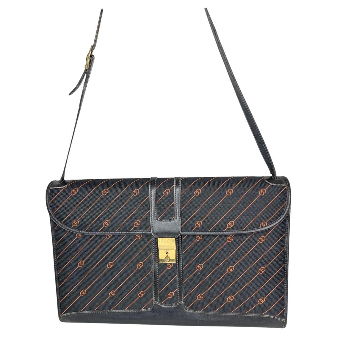 Gucci Vintage GG Portfolio Briefcase
