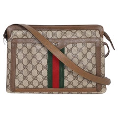Gucci Vintage GG Supreme Monogram Ophidia Medium Shoulder Bag, Brown