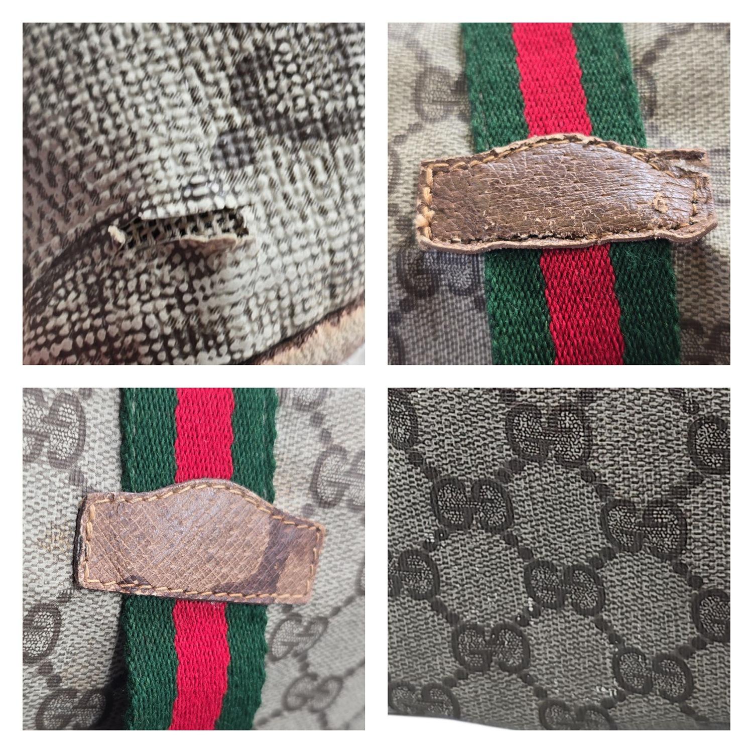 Bolsa Gucci Vintage GG Supreme Weekender Duffle Bag con bolsa en venta 3