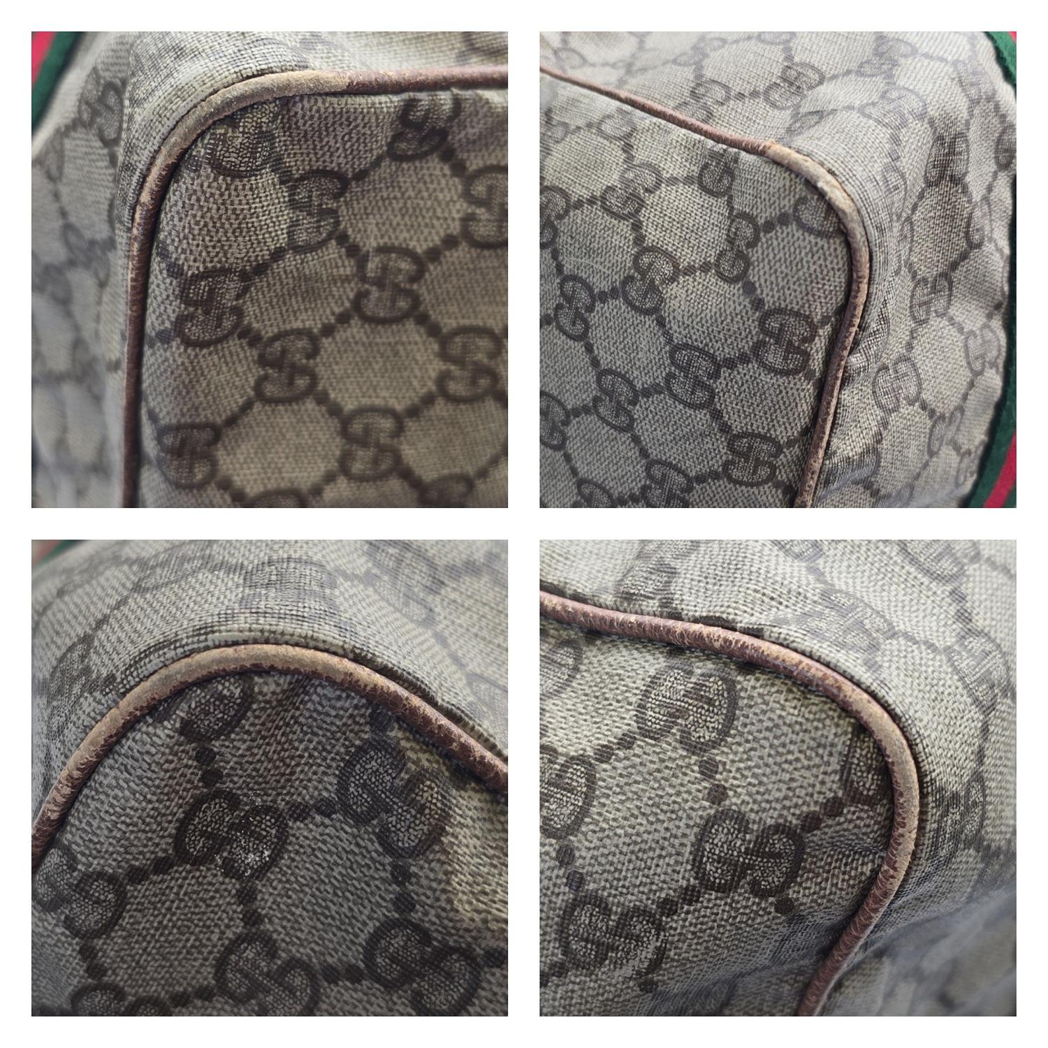 Bolsa Gucci Vintage GG Supreme Weekender Duffle Bag con bolsa en venta 4