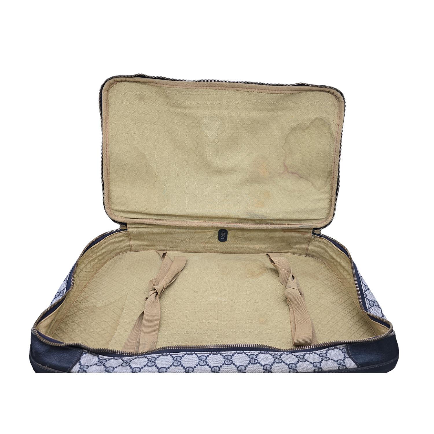 Gucci Vintage GG Web Suitcase Luggage For Sale 2