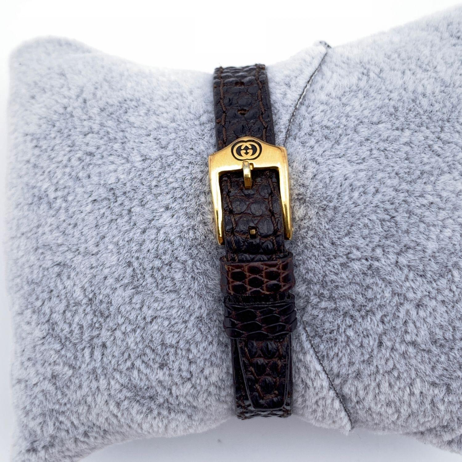 gucci vintage watch leather strap