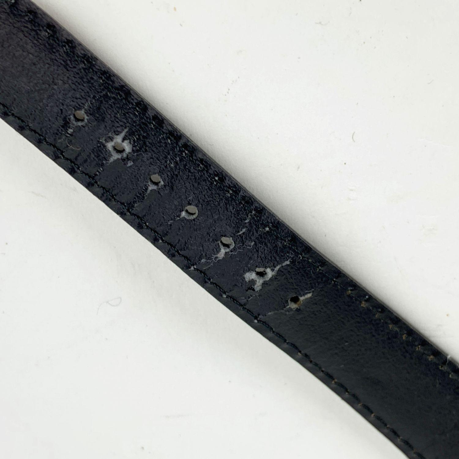 Gucci Vintage Gold Plated Chrono Stop Watch 3800 M Leather Strap In Good Condition In Rome, Rome