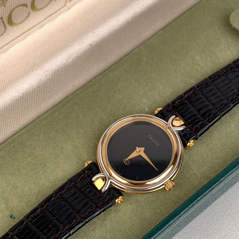 ‘89 Gold Plated Vintage Gucci Watch - Mod 4500 Vintage Ladies Gucci 4500L Dress Watch | eBay main image 4