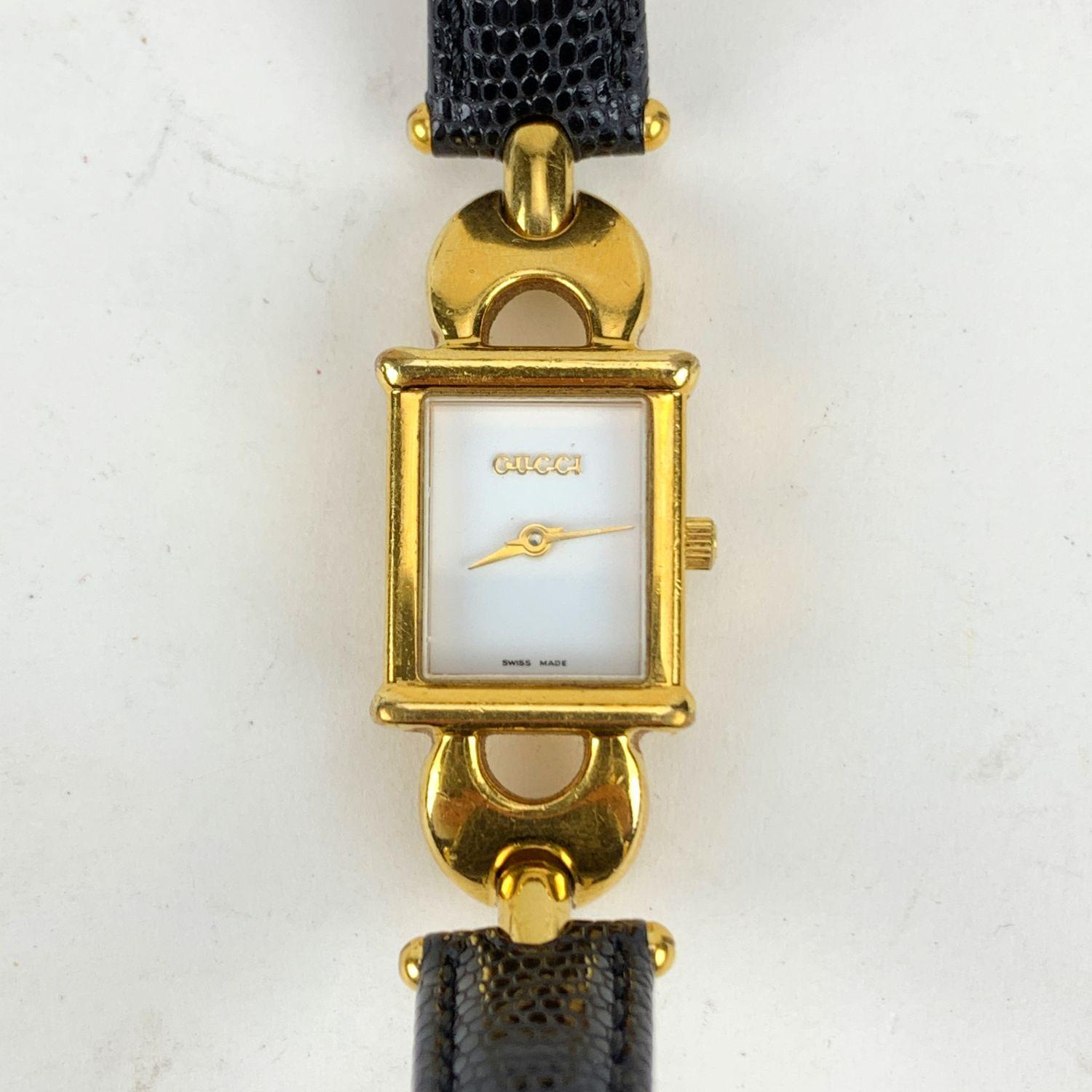 vintage gold gucci women's watch