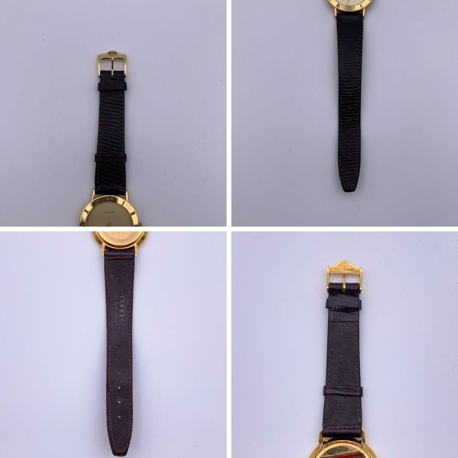 vintage gucci watch leather band