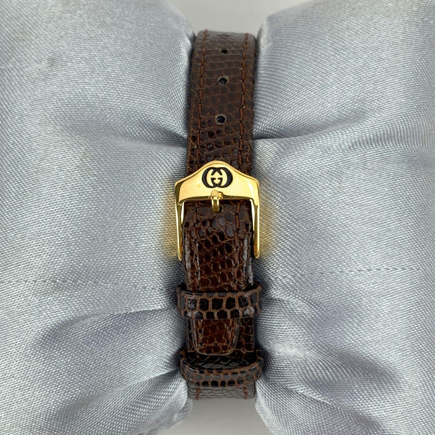 vintage gucci watch leather band