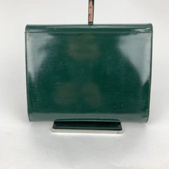 Gucci Vintage Green Patent Leather Notebook Agenda Cover