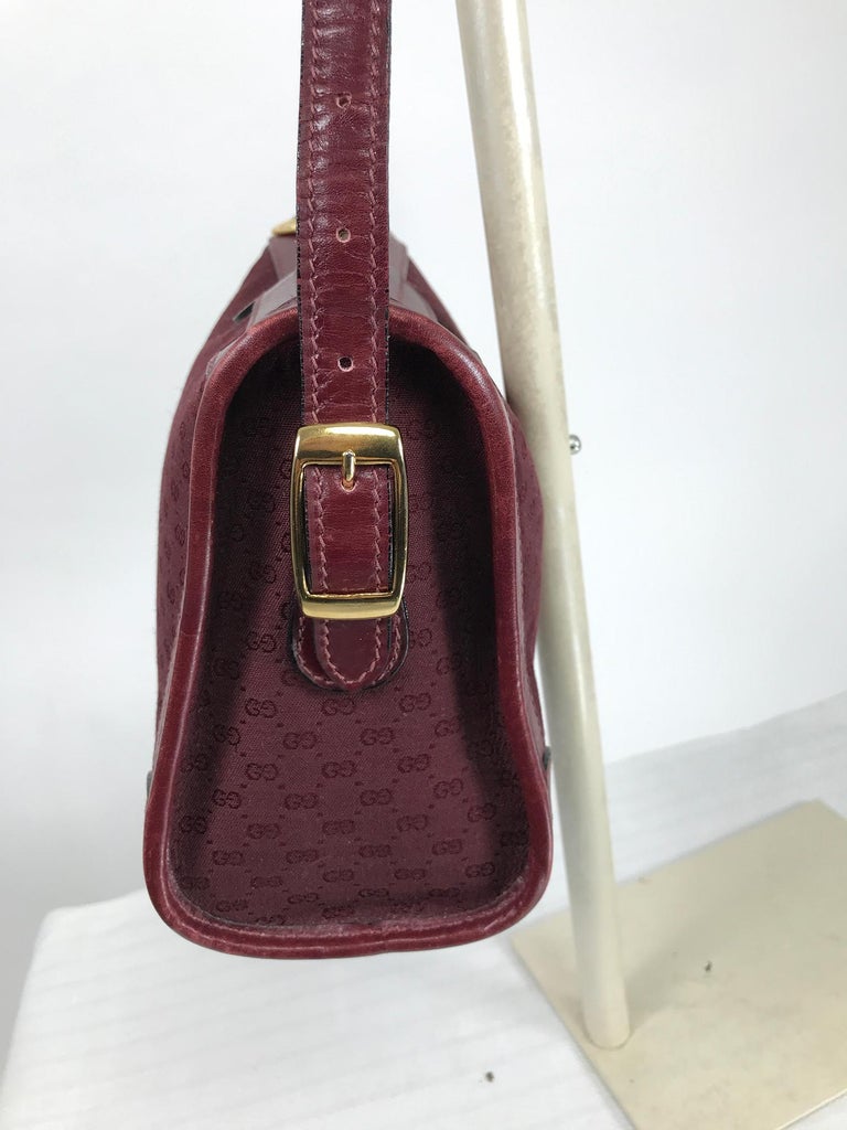Vintage Red/Burgundy Authentic Gucci Bag 067