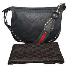 Gucci Vintage Guccissima Web Studded Pelham Hobo