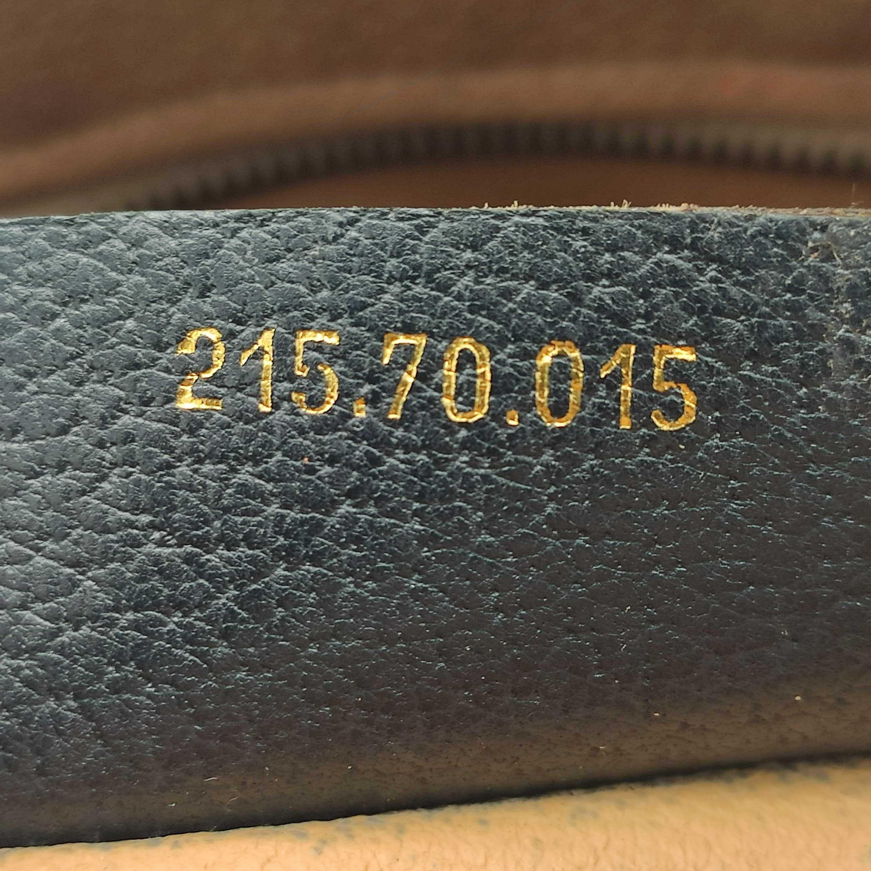 GUCCI Vintage Handtasche aus blauem Segeltuch 2