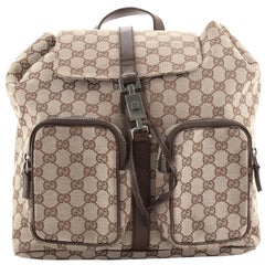 Gucci Vintage Jackie Backpack GG Canvas Medium
