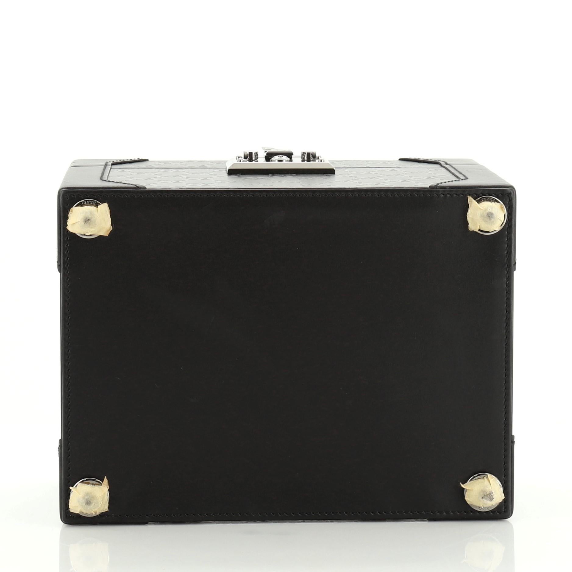 Gucci Vintage Jewelry Box Guccissima Leather In Good Condition In NY, NY