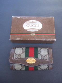 Gucci Vintage Key Chain Case in Gucci Presentation Box c 1980s