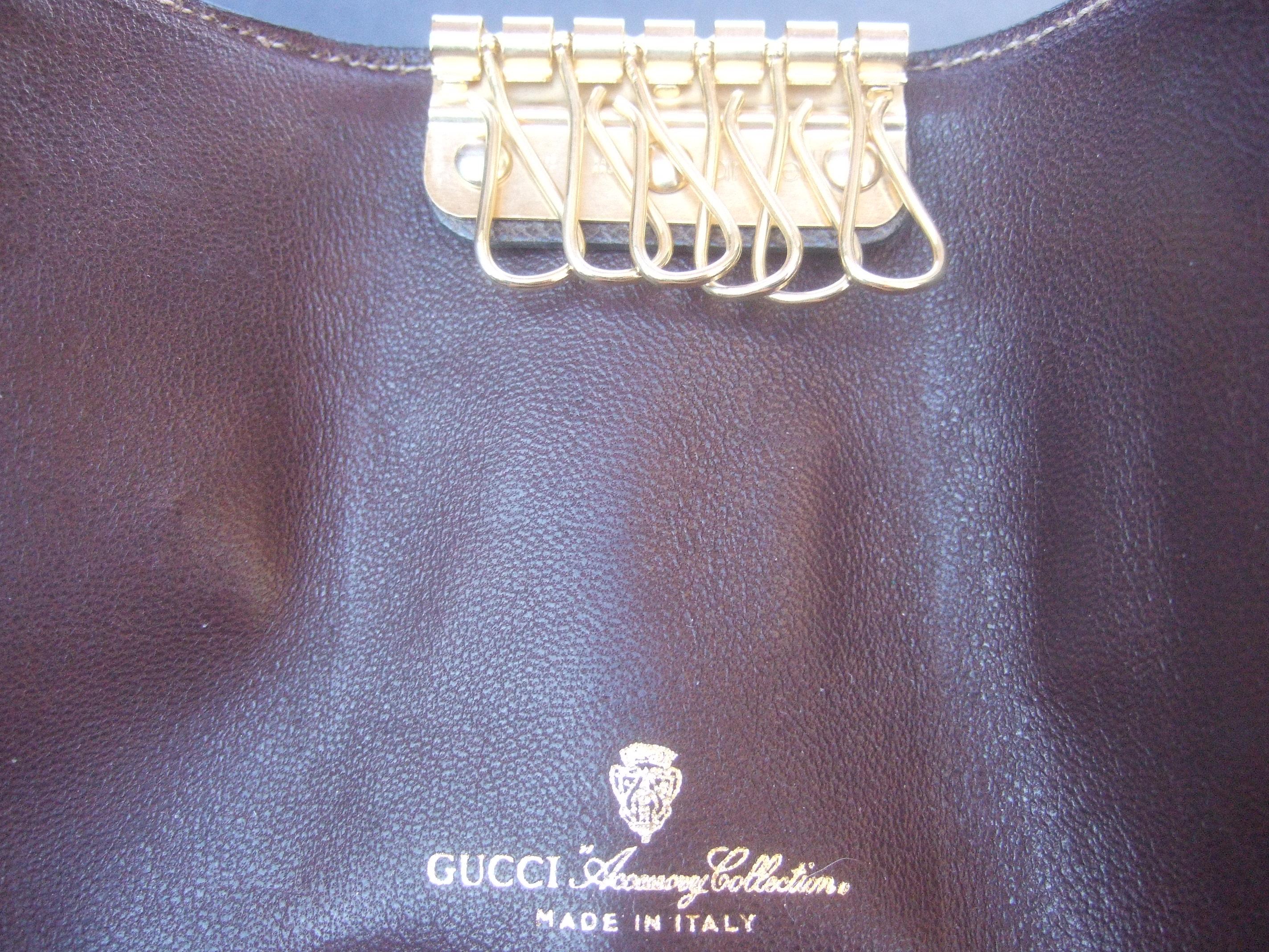 Gucci Vintage Key Chain Case in Gucci Presentation Box c 1980s In Good Condition In University City, MO