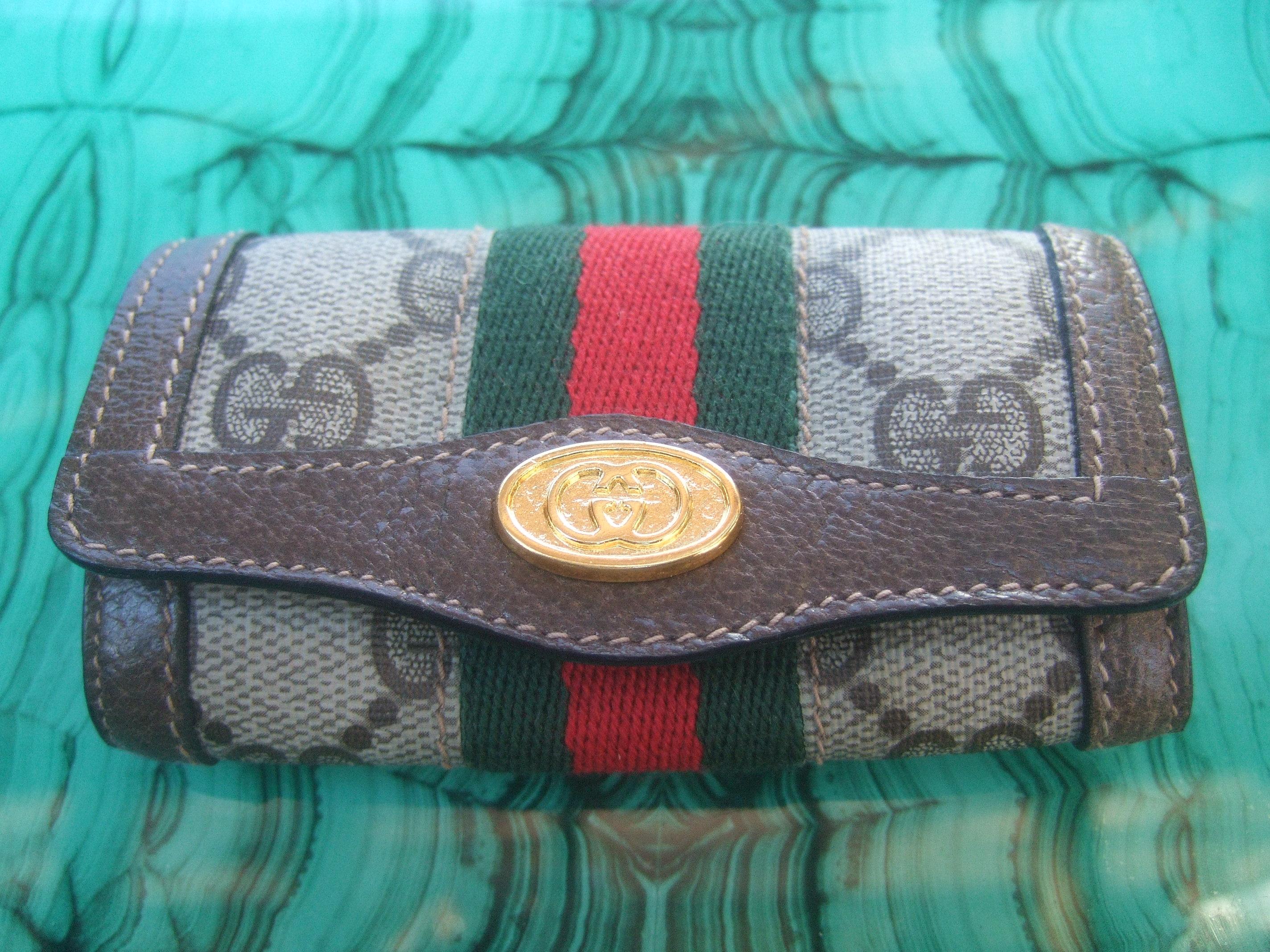 Women's Gucci Vintage Key Chain Case in Gucci Presentation Box c 1980s