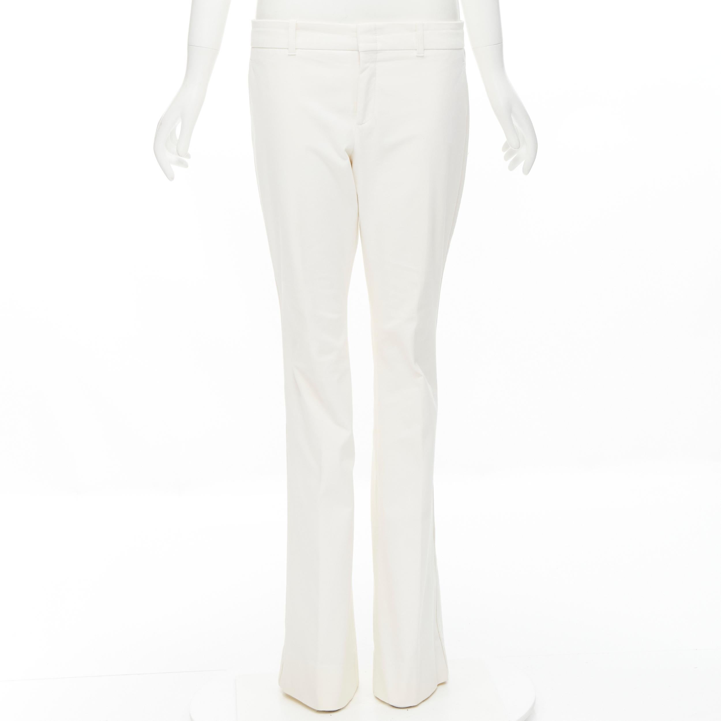 GUCCI Vintage Kris Knight floral silk lined white cotton blazer pants IT46 XL 2