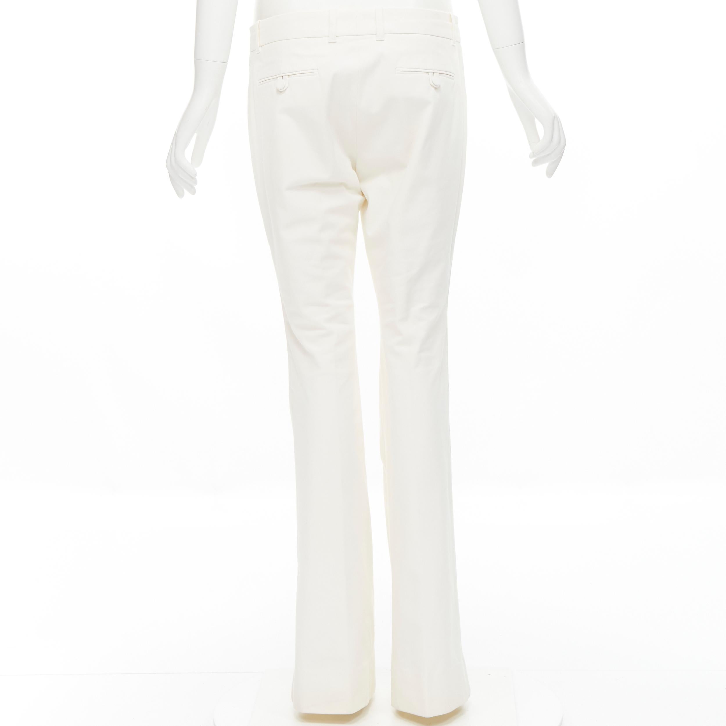 GUCCI Vintage Kris Knight floral silk lined white cotton blazer pants IT46 XL 3