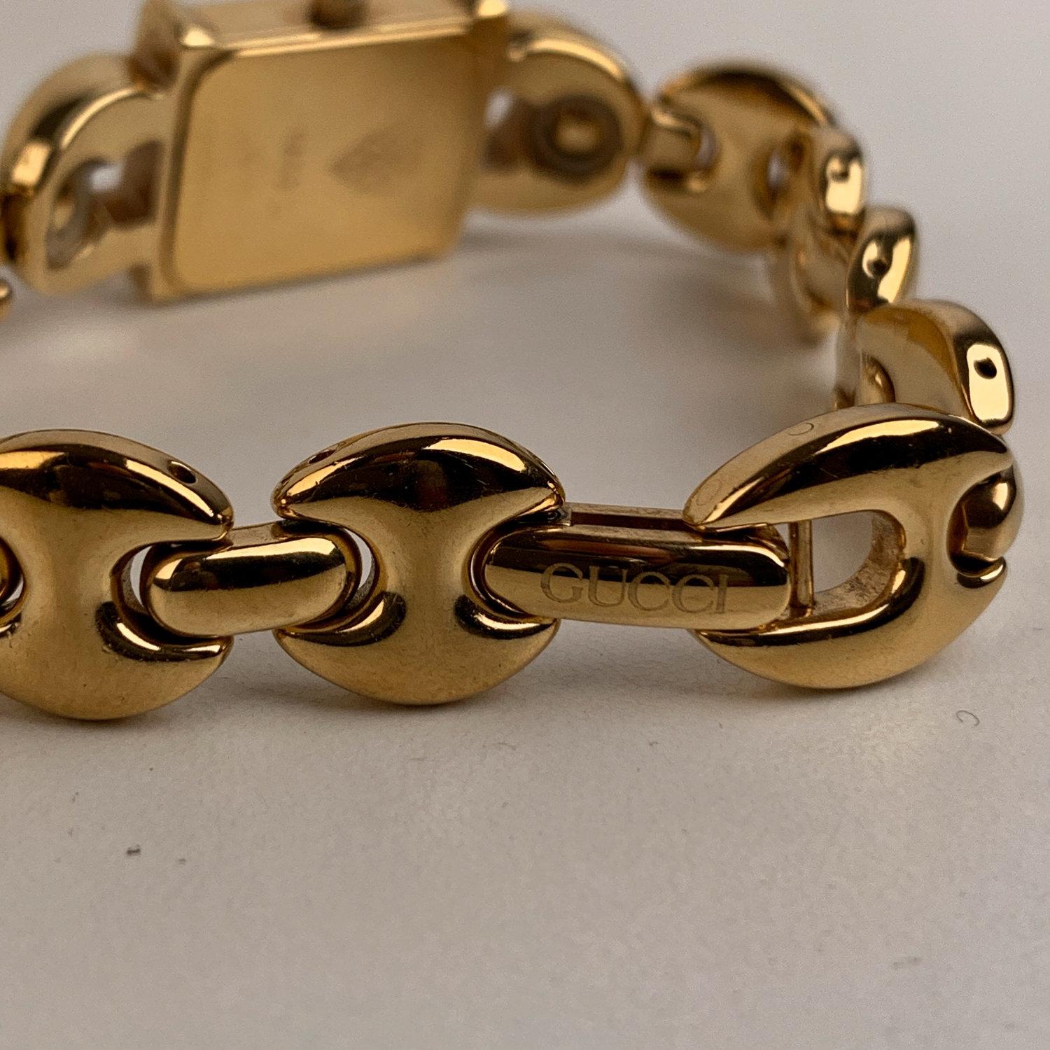 Gucci Vintage Ladies Gold Plated Quartz Wrist Watch Mod 1800L 1