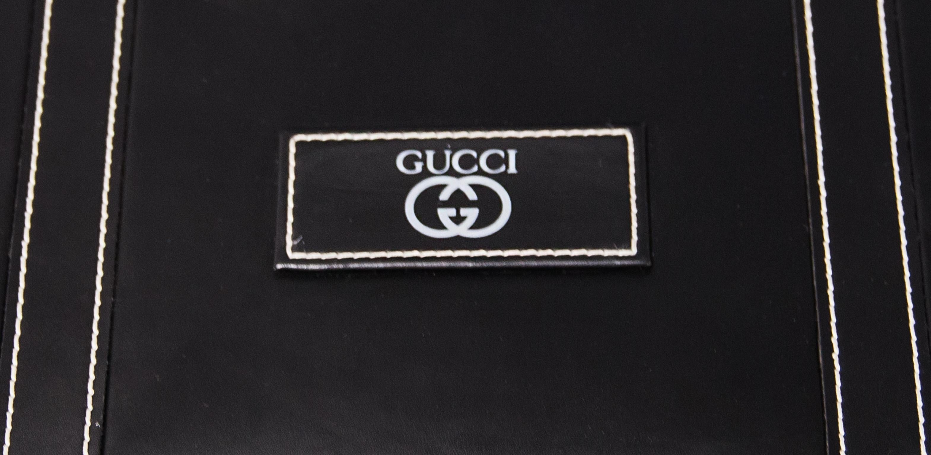 Aluminum Gucci Vintage Leather Box Tom Ford, 1990s For Sale