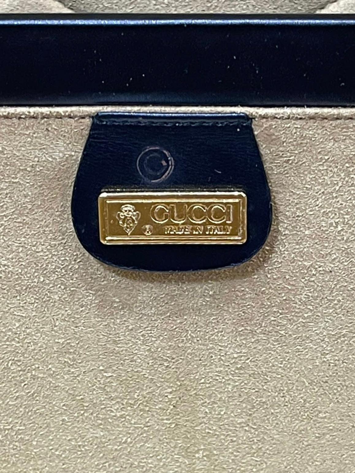 Gucci Vintage Leather Hat Box Trunk Case 3