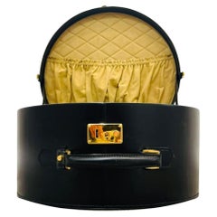 Gucci Vintage Leather Hat Box Trunk Case