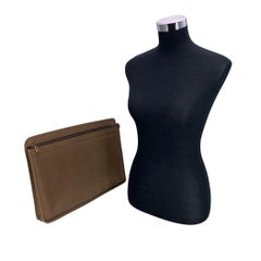 Gucci Vintage Light Brown Leather Portfolio Document Holder
