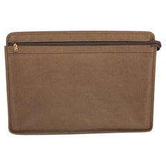 Gucci Vintage Light Brown Leather Portfolio Document Holder