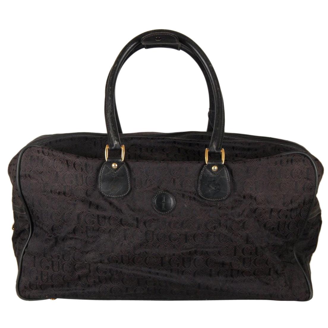 Gucci Vintage Logo Duffle Travel Bag