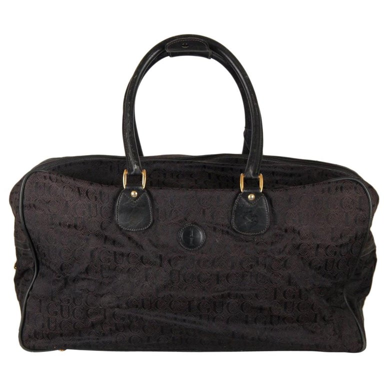 Gucci Vintage Logo Duffle Travel Bag For Sale at 1stdibs