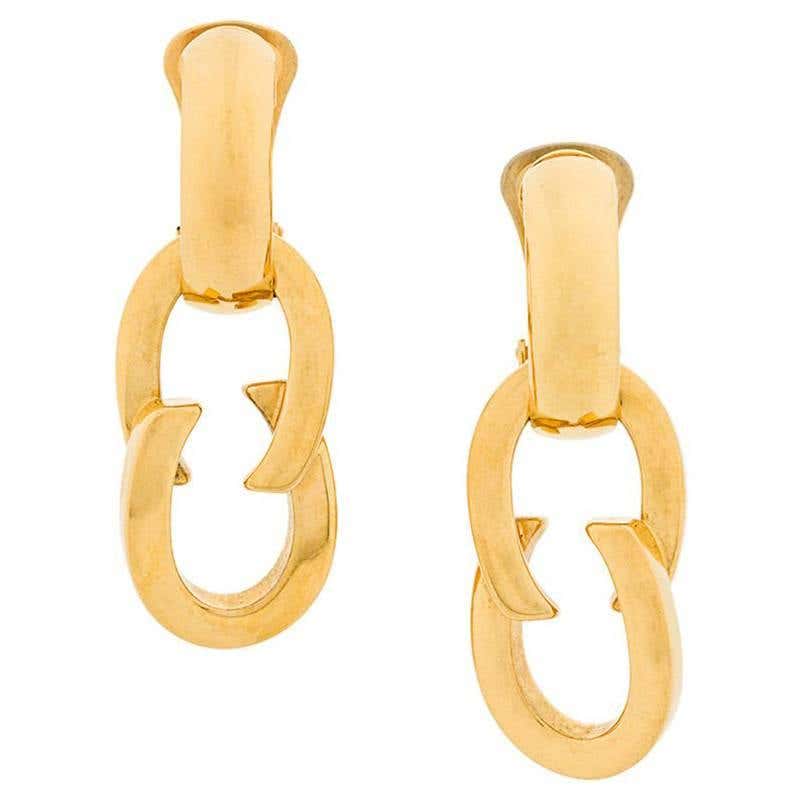 Gucci vintage web earrings Clearance