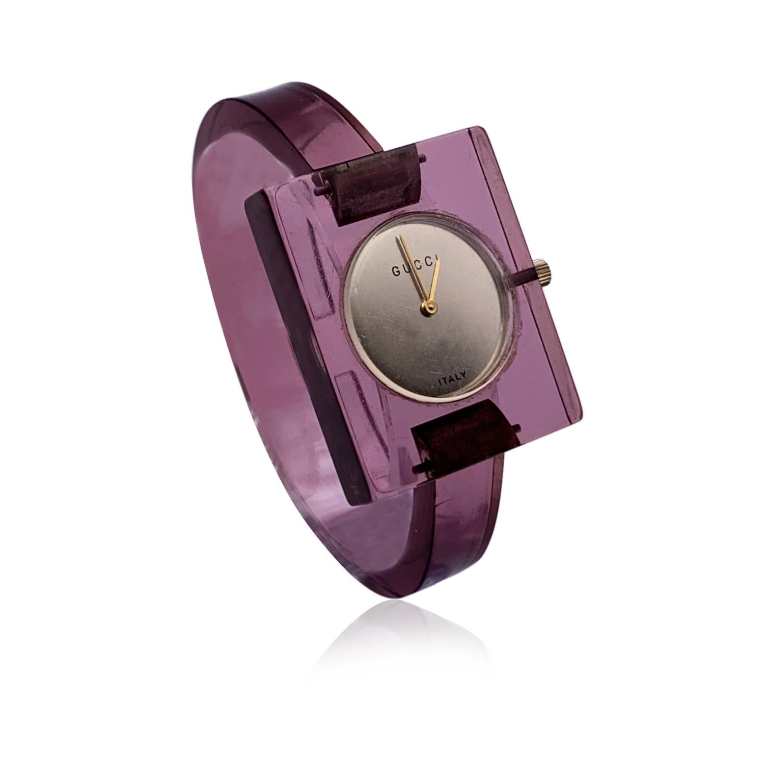 Gucci lucite hotsell watch