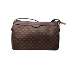 Gucci Vintage Micro GG Brown Crossbody Camera Bag