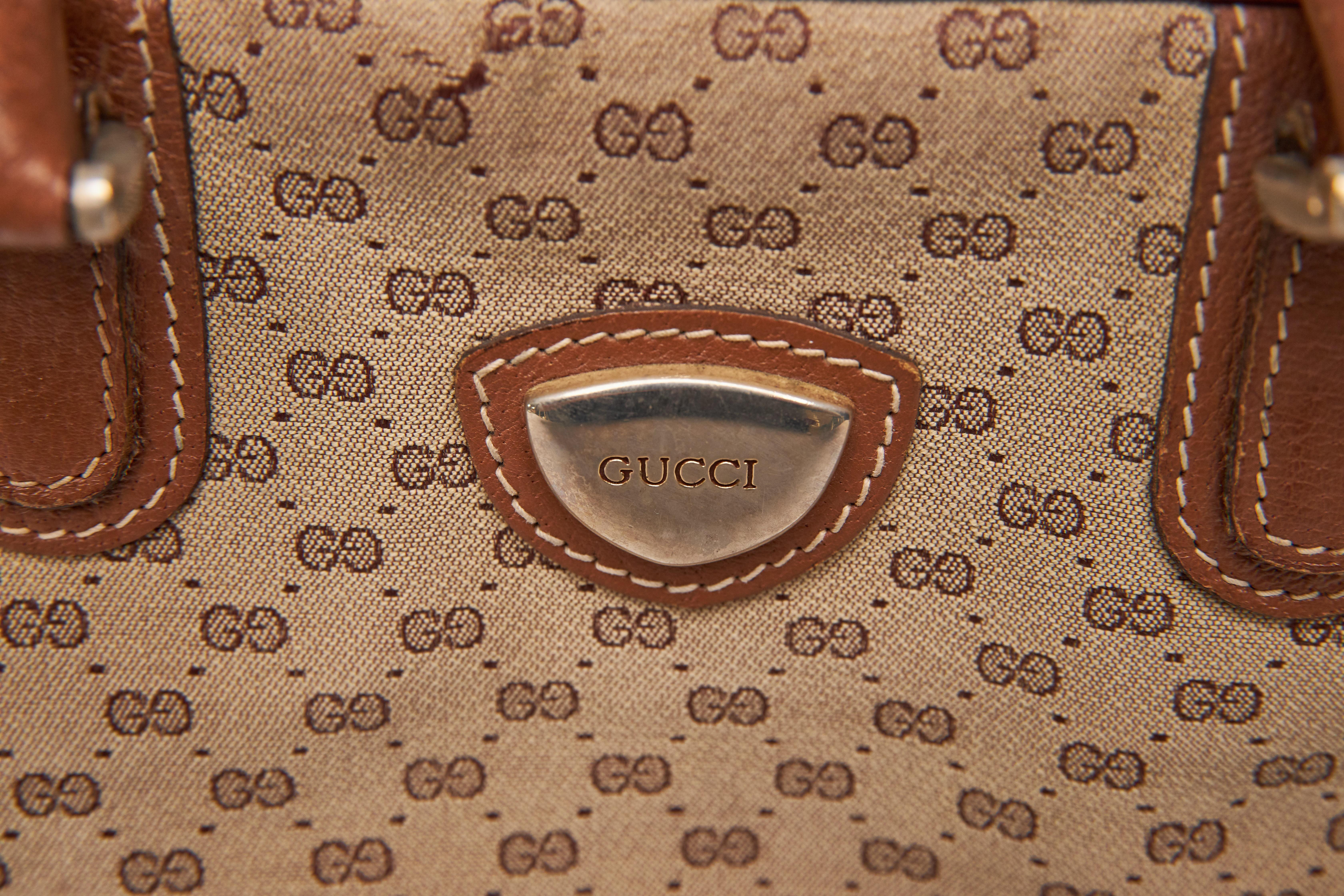 Gucci Vintage Micro GG Top Handle Bag 4
