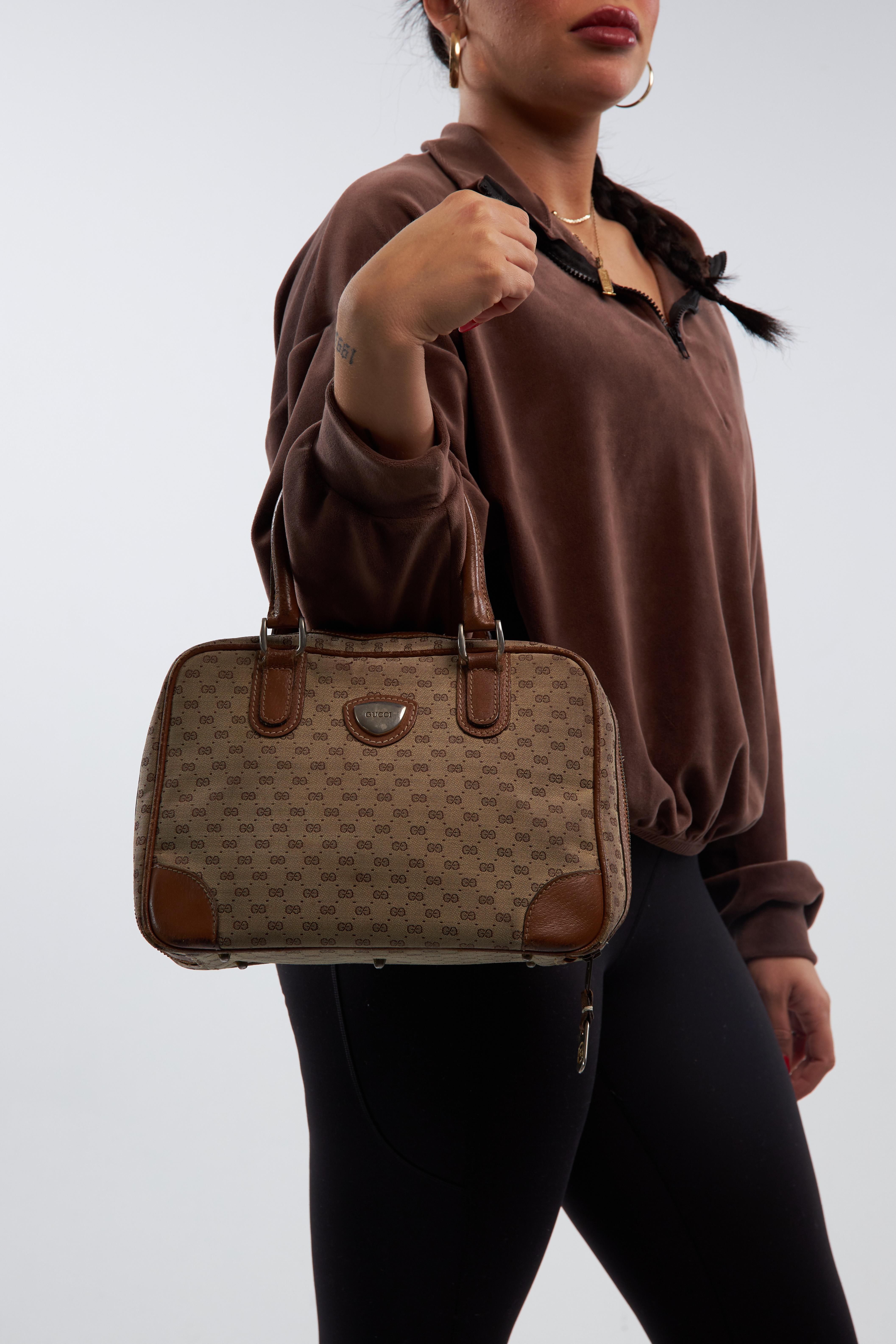 Gucci Vintage Micro GG Top Handle Bag 1