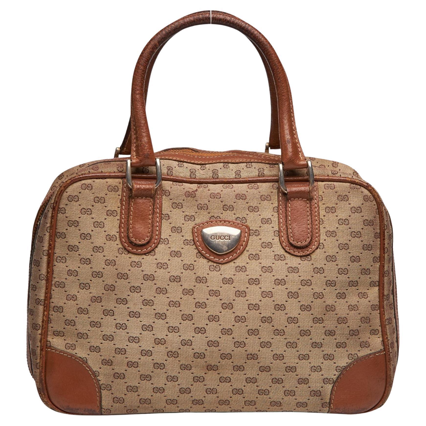 Gucci Vintage Micro GG Top Handle Bag