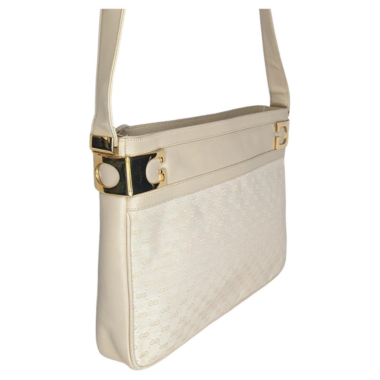 Vintage gucci white shoulder bag outlet